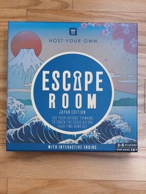 Talking Tables Host Your Own Escape Room Japan Edition Board Game Ages 16+ NWT